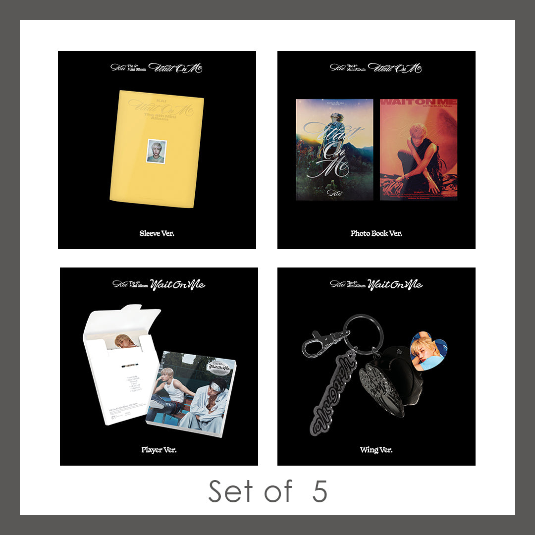 《5種セット》【韓国盤】The 4th Mini Album 'Wait On Me' (Sleeve Ver./Photobook Ver.2種/Player Ver./Wing Ver.)
