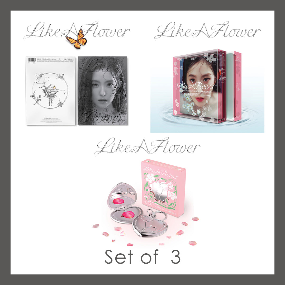 ≪3バージョンセット≫【韓国盤】Like A Flower（CD）＜Photo Book Ver.＞＜Case Ver.＞（Music NFC CD）＜Mirror Ver.＞