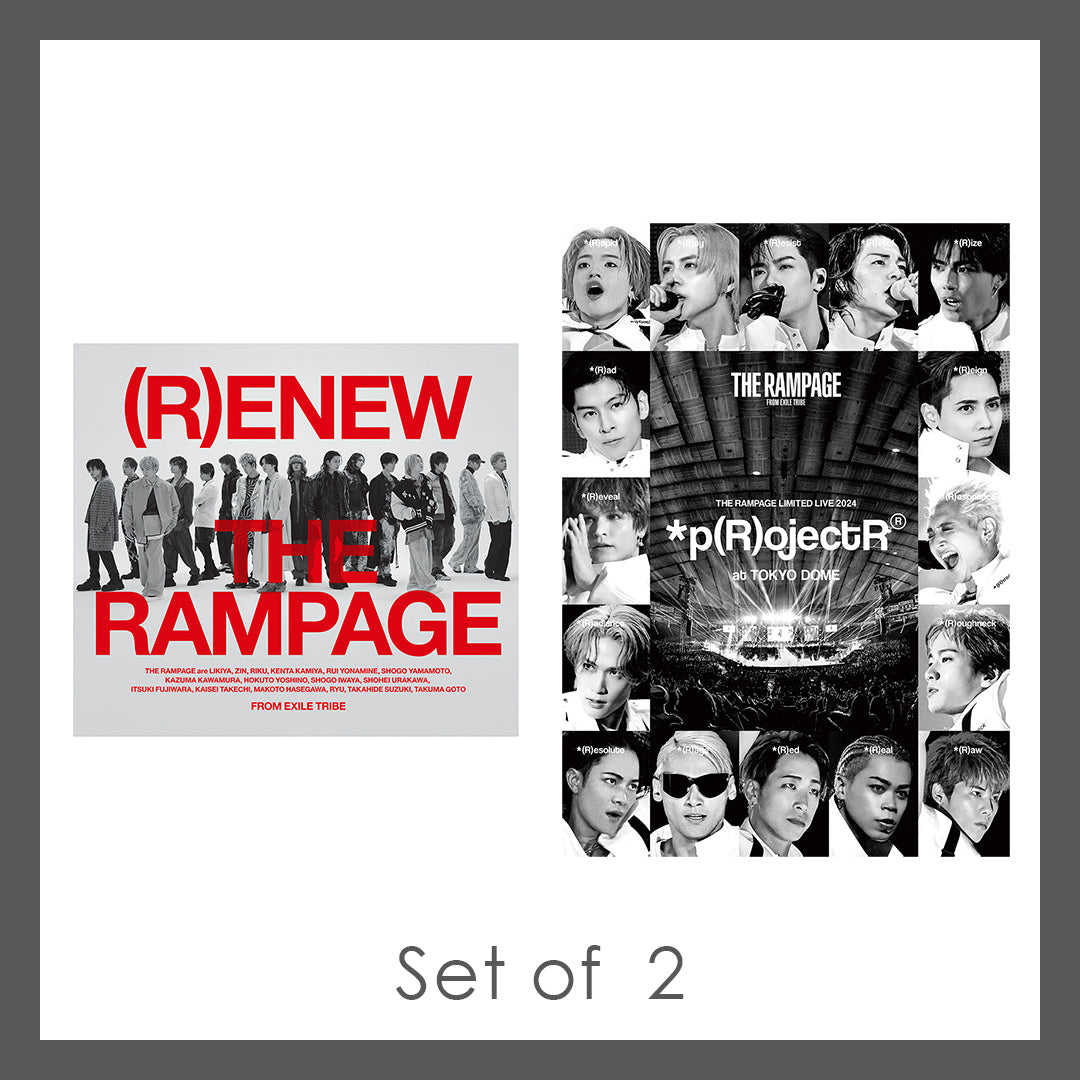 《2形態セット》(R)ENEW(2CD+DVD:Music Video盤)+THE RAMPAGE LIMITED LIVE 2024 *p(R)ojectR at TOKYO DOME(2DVD)