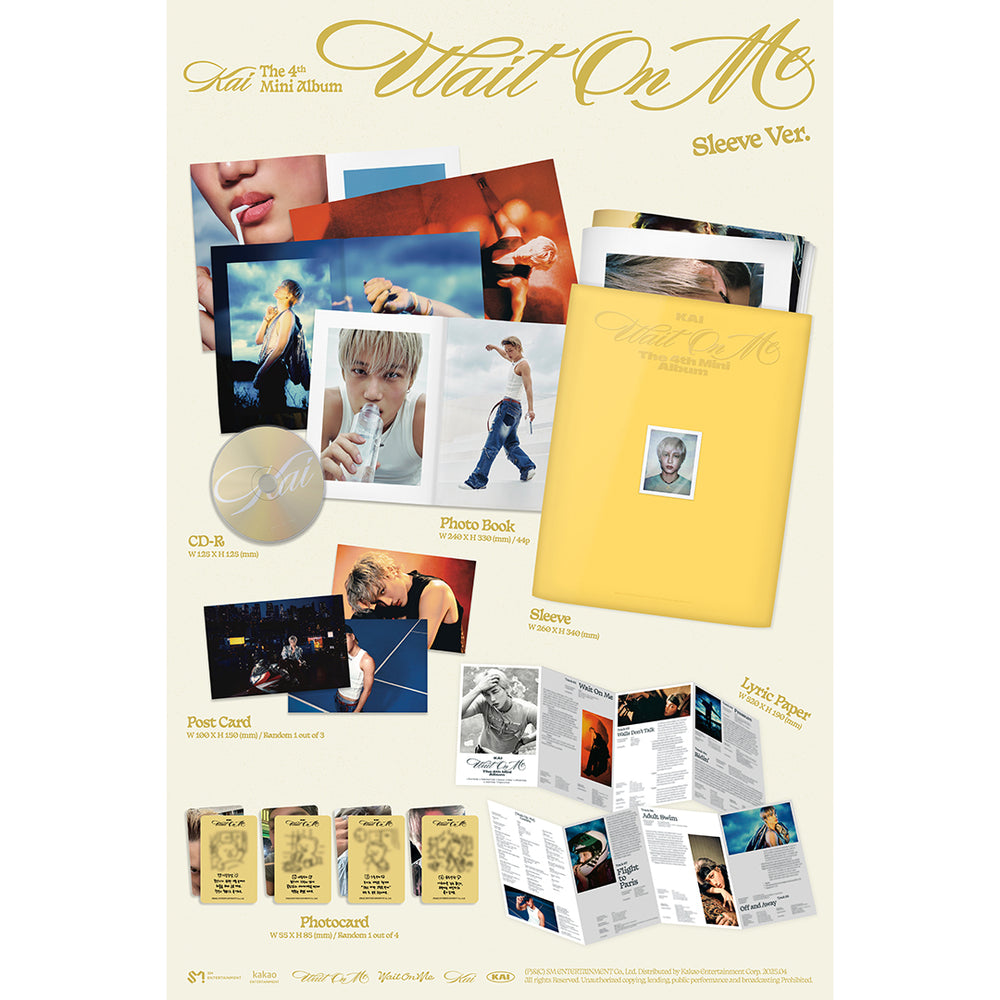 《5種セット》【韓国盤】The 4th Mini Album 'Wait On Me' (Sleeve Ver./Photobook Ver.2種/Player Ver./Wing Ver.)