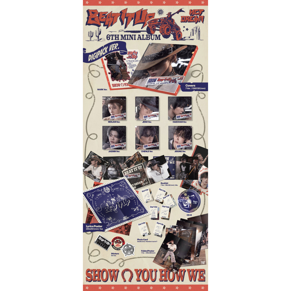 《7種セット》【韓国盤】NEW ALBUM 'Beat It Up'【Digipack Ver.】