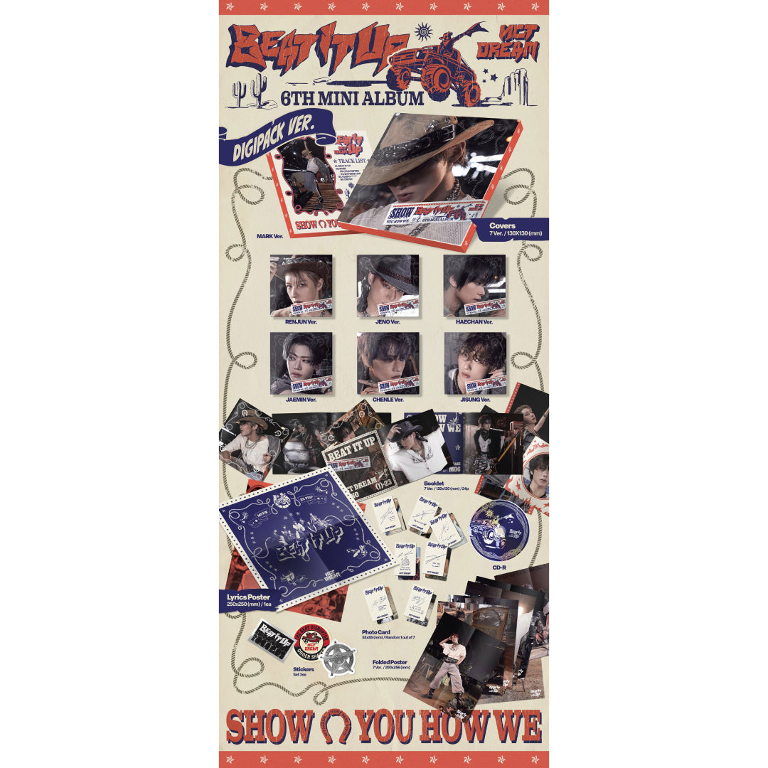 《7種セット》【韓国盤】NEW ALBUM 'Beat It Up'【Digipack Ver.】