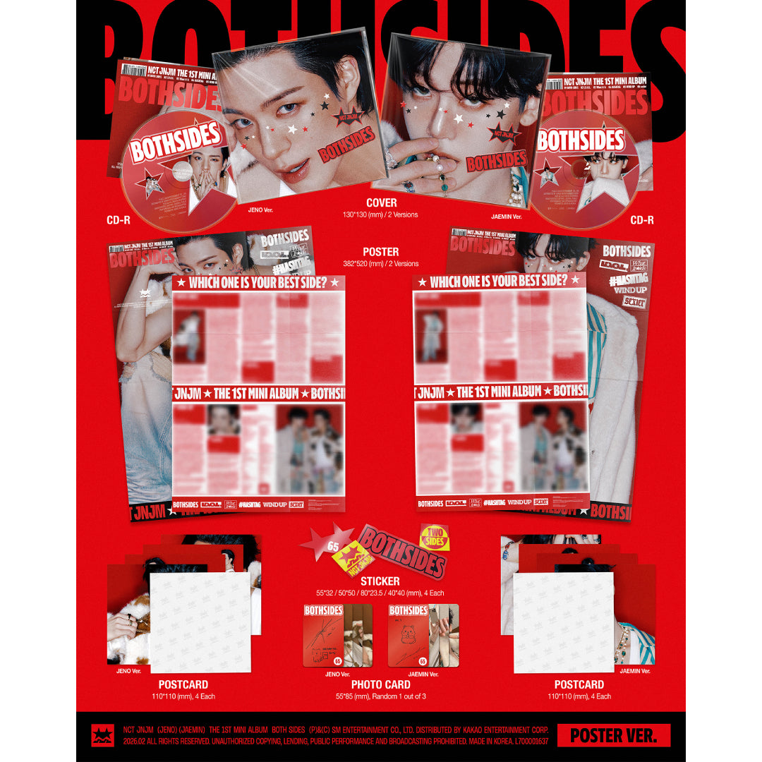 《2種セット》【韓国盤】The 1st Mini Album 'BOTH SIDES'【POSTER Ver.】