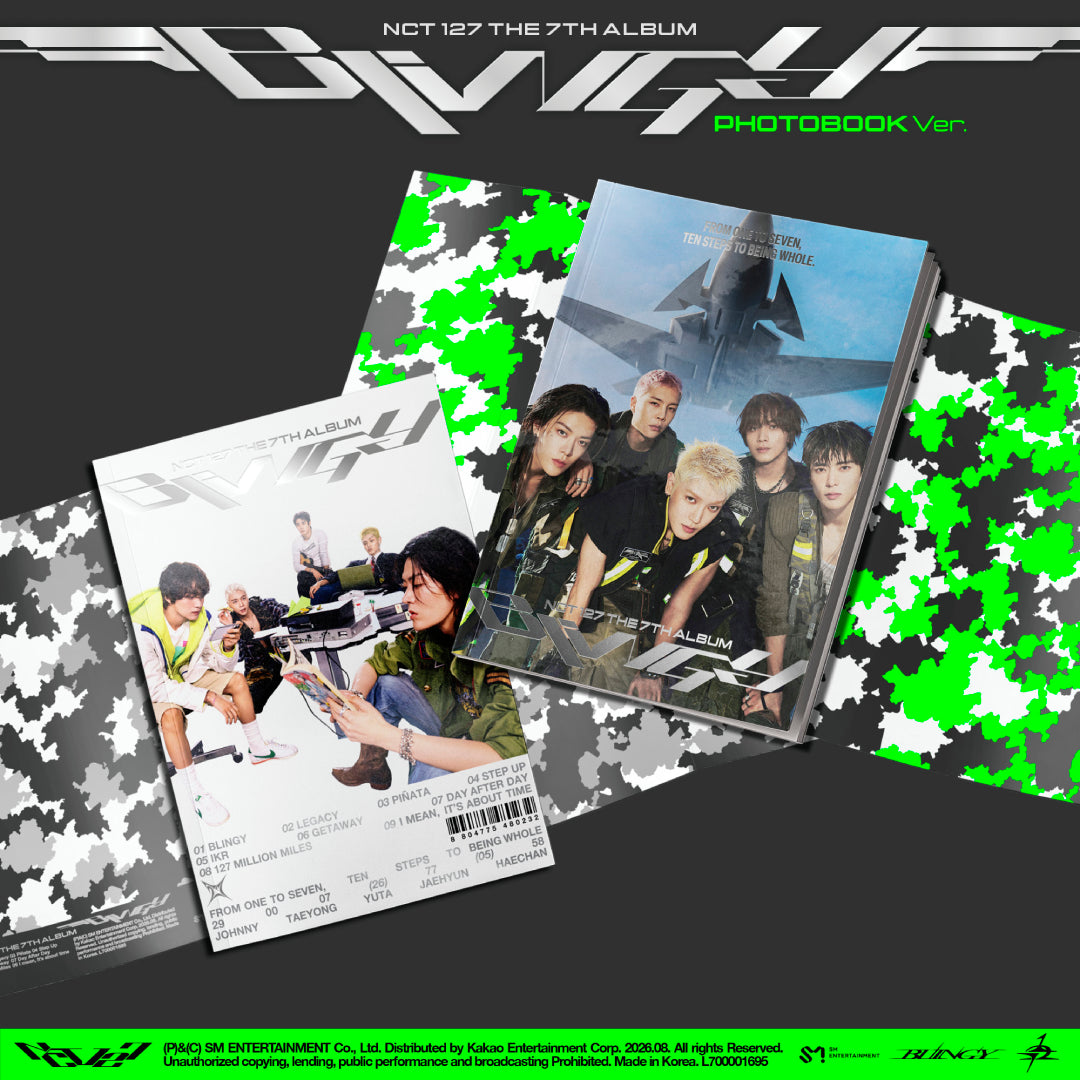 
                  
                    《YUTAサイン入りチェキプレゼント応募/2種セット》【韓国盤】The 7th Album 'BLINGY'【Photobook Ver.】
                  
                
