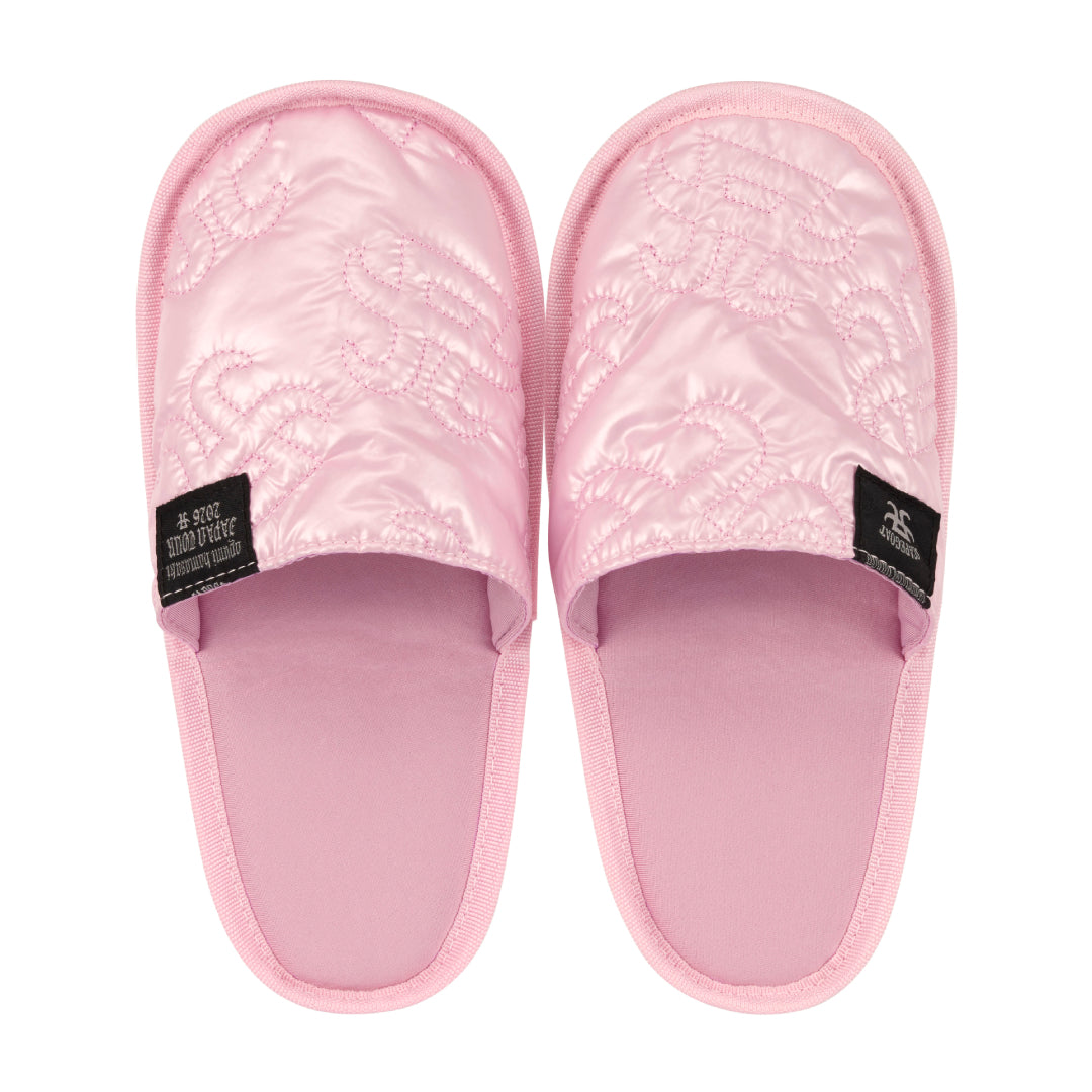 ポケッタブルルームシューズ(Pink)