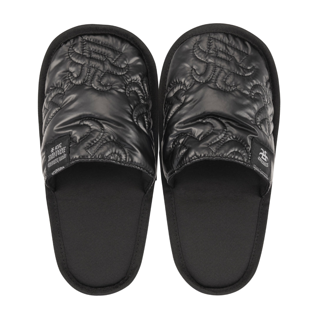 ポケッタブルルームシューズ(Black)