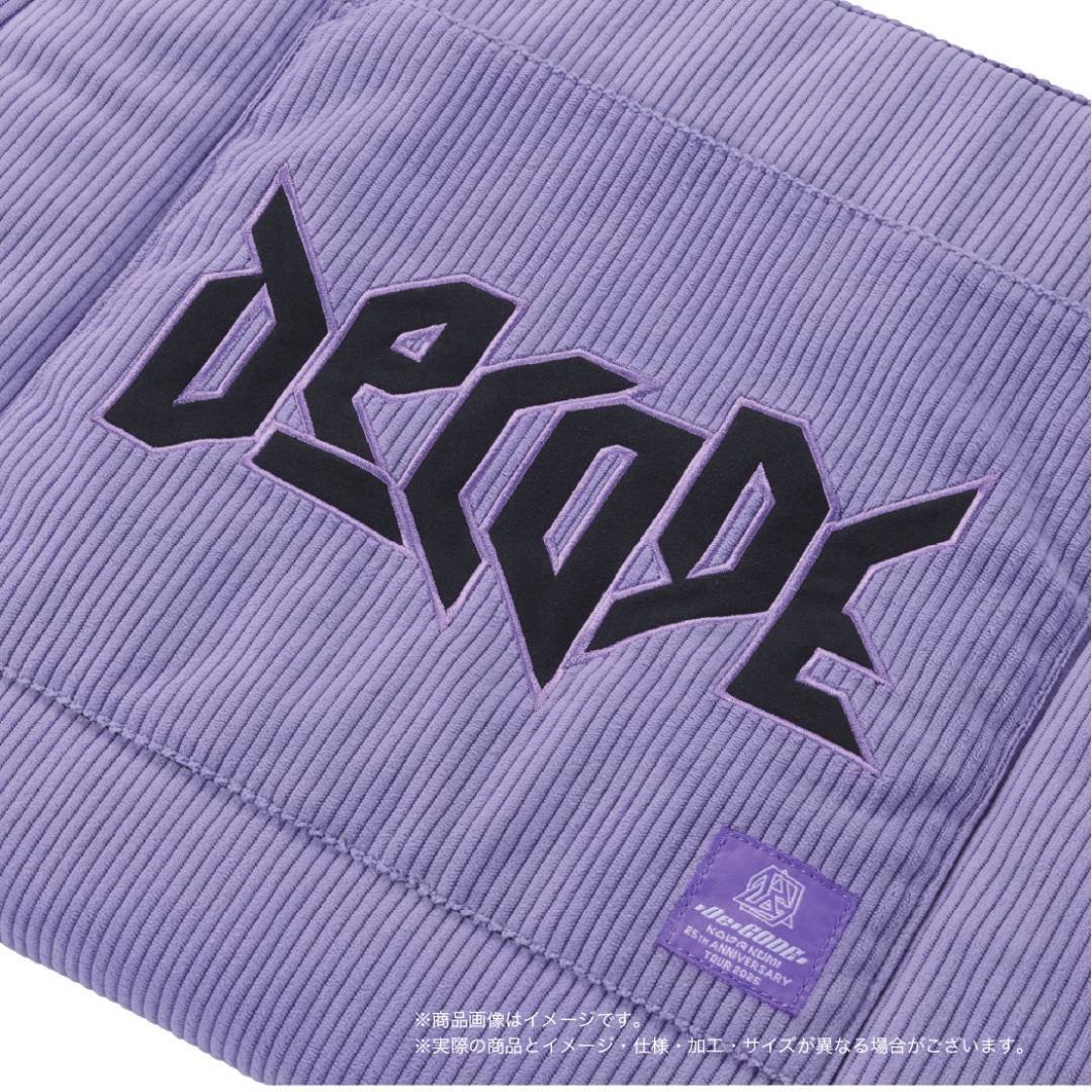 
                  
                    CORDUROY TOTE BAG（PURPLE）
                  
                