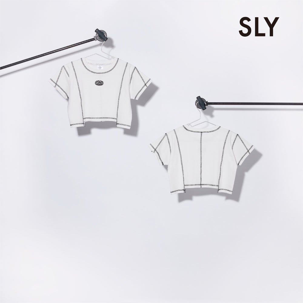 クロップドTシャツ【SLYコラボ】（WHITE/FREE）