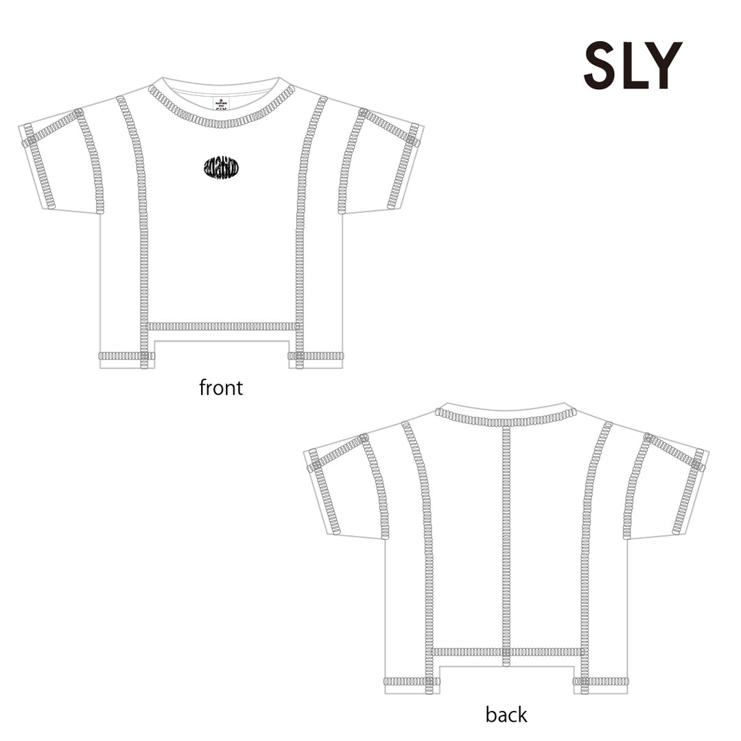 クロップドTシャツ【SLYコラボ】（WHITE/FREE）