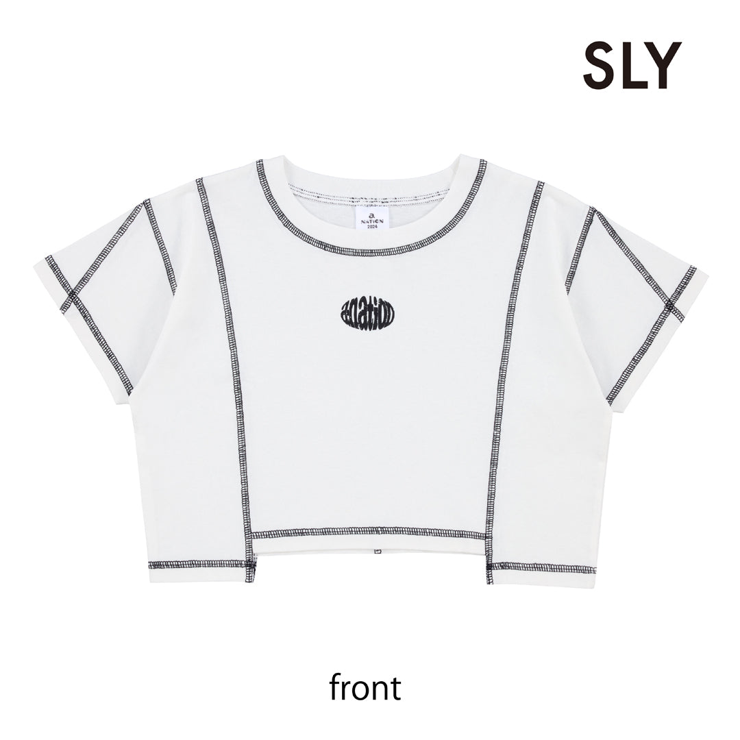 クロップドTシャツ【SLYコラボ】（WHITE/FREE）