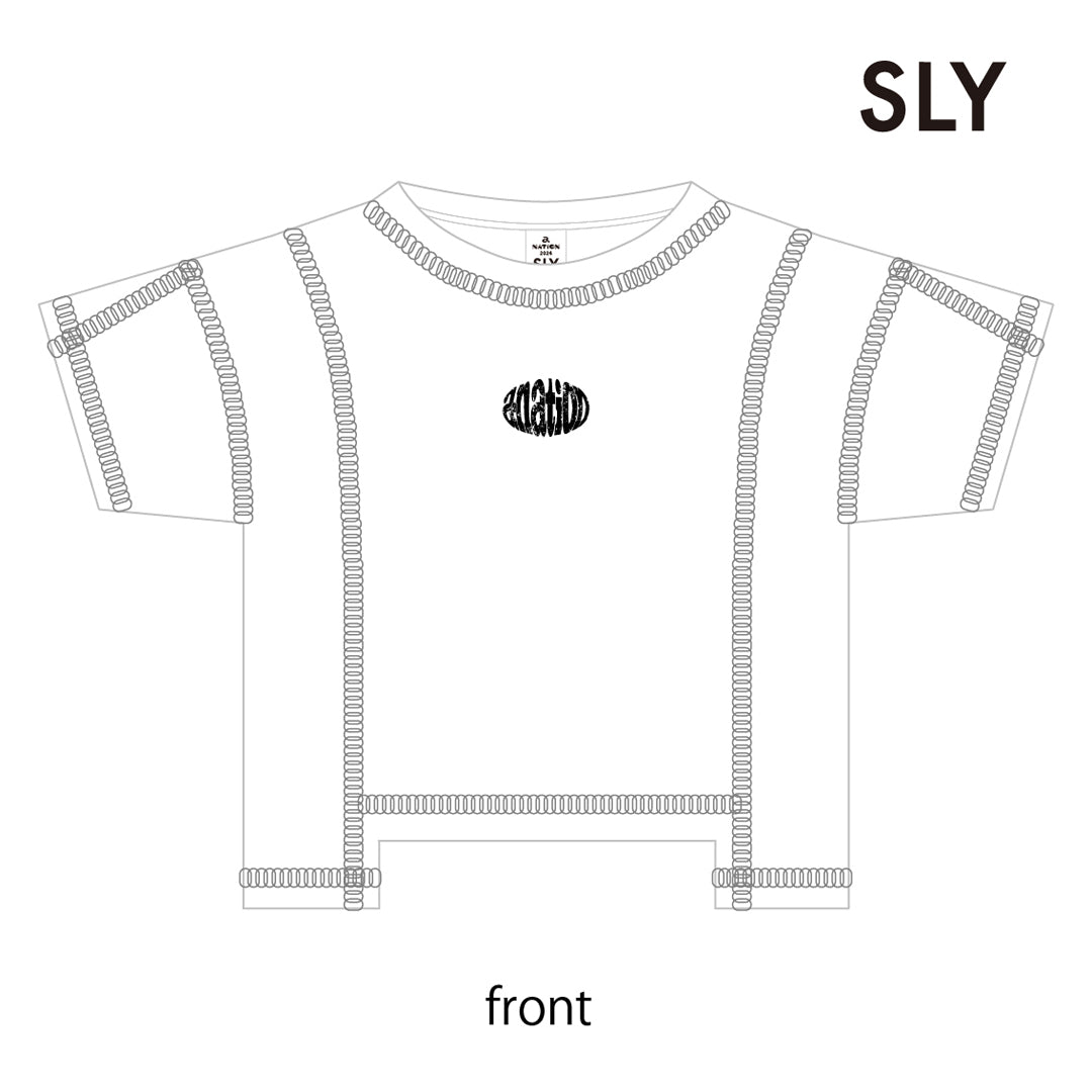クロップドTシャツ【SLYコラボ】（WHITE/FREE）