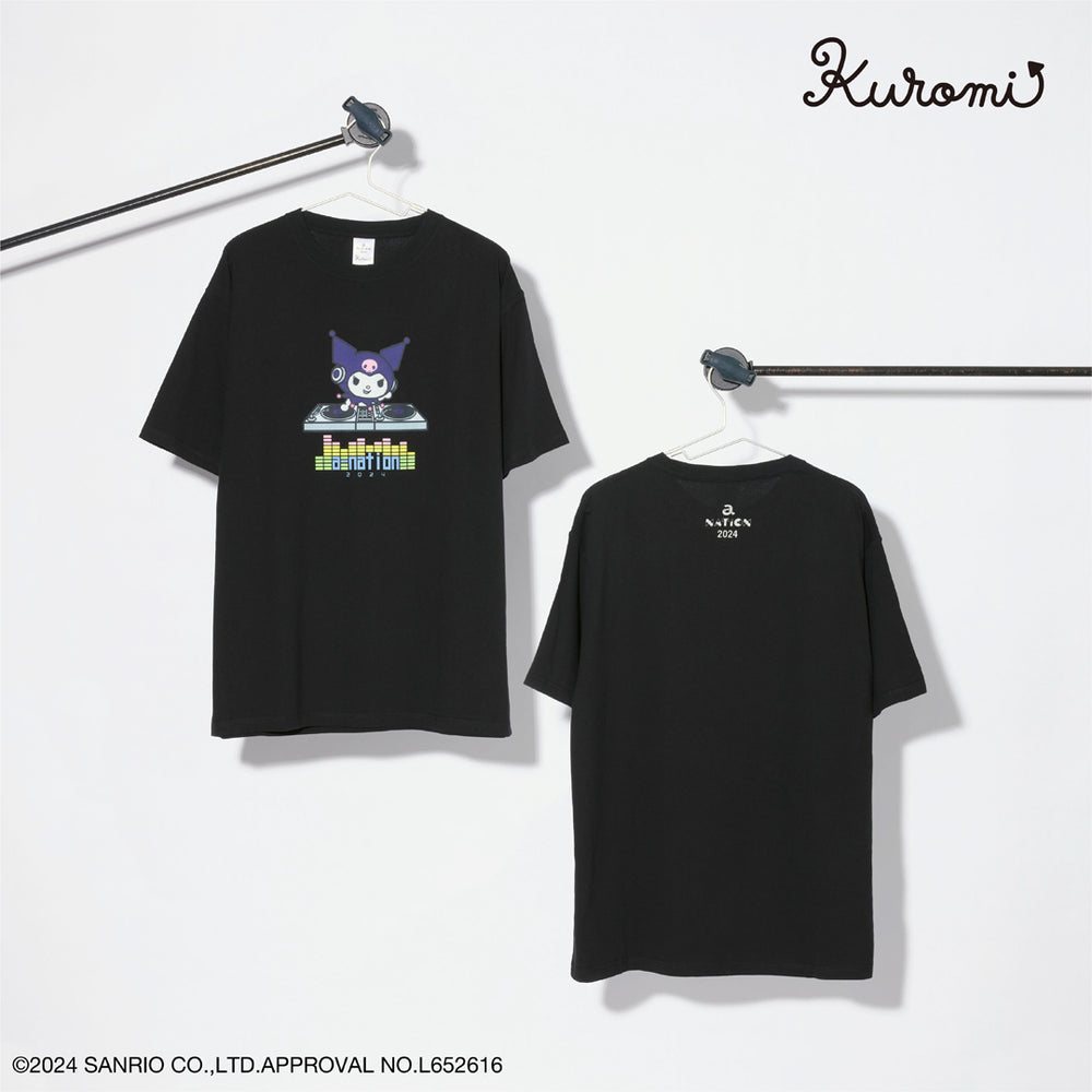 Tシャツ【サンリオコラボ】（BLACK/FREE）