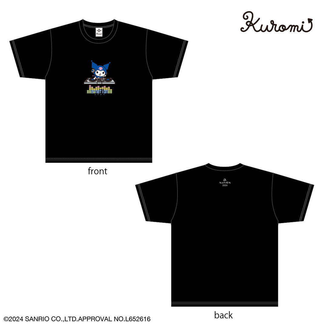 Tシャツ【サンリオコラボ】（BLACK/FREE）