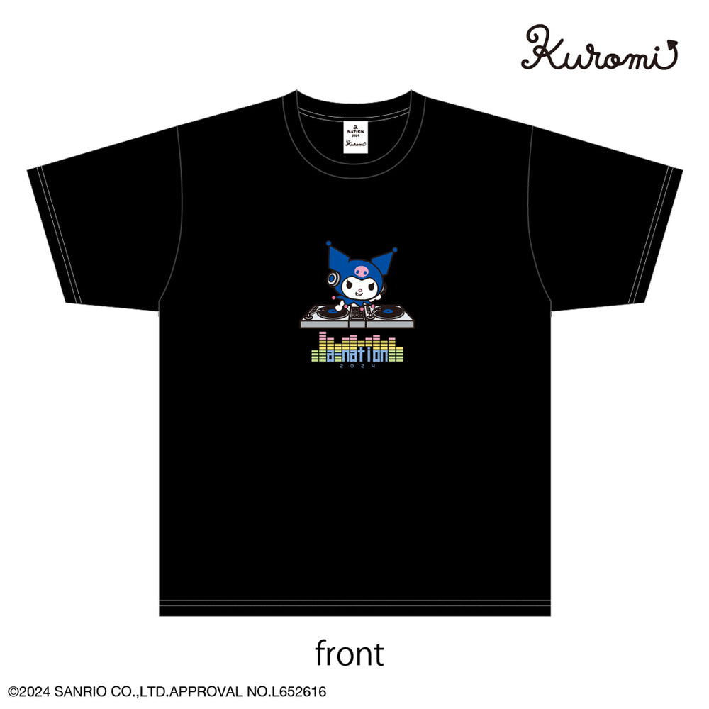 Tシャツ【サンリオコラボ】（BLACK/FREE）