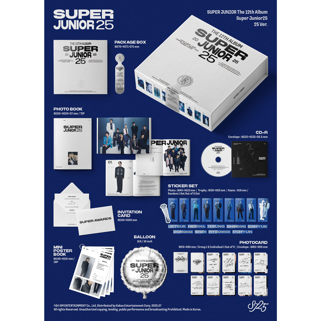 【韓国盤】The 12th Album'Super Junior25'(25 Ver.)