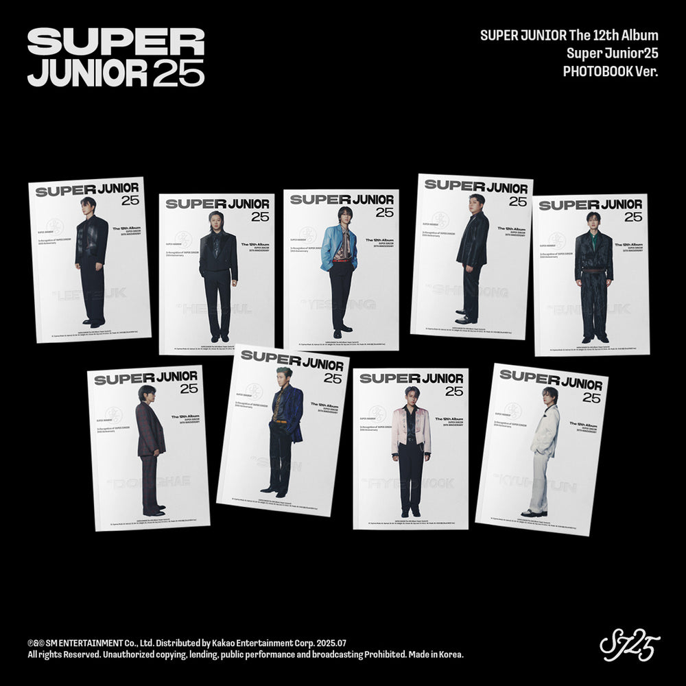 【韓国盤】The 12th Album'Super Junior25'(PHOTOBOOK Ver./9種ランダム)