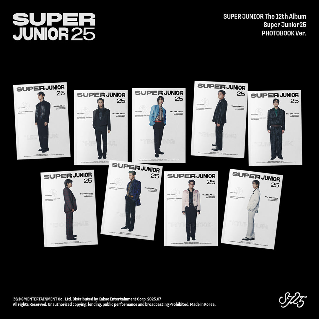 【韓国盤】The 12th Album'Super Junior25'(PHOTOBOOK Ver./9種ランダム)