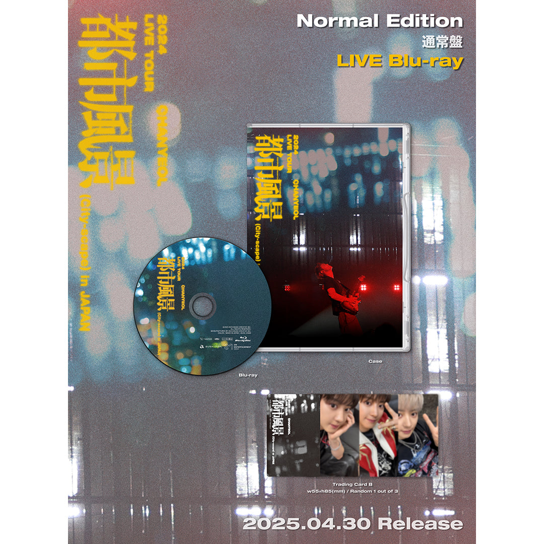 
                  
                    2024 CHANYEOL LIVE TOUR : 都市風景 (City-scape) in JAPAN(Blu-ray)：CHANYEOL
                  
                