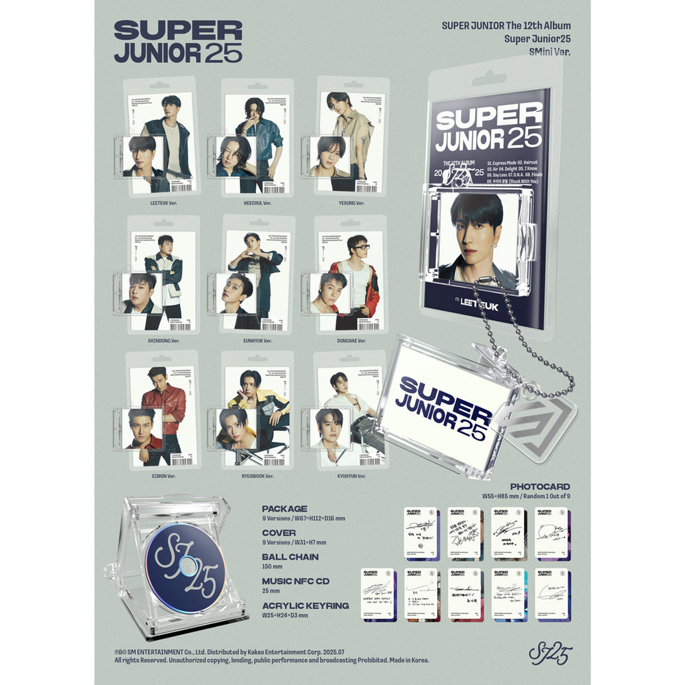 【韓国盤】The 12th Album'Super Junior25'(SMini Ver./9種ランダム)