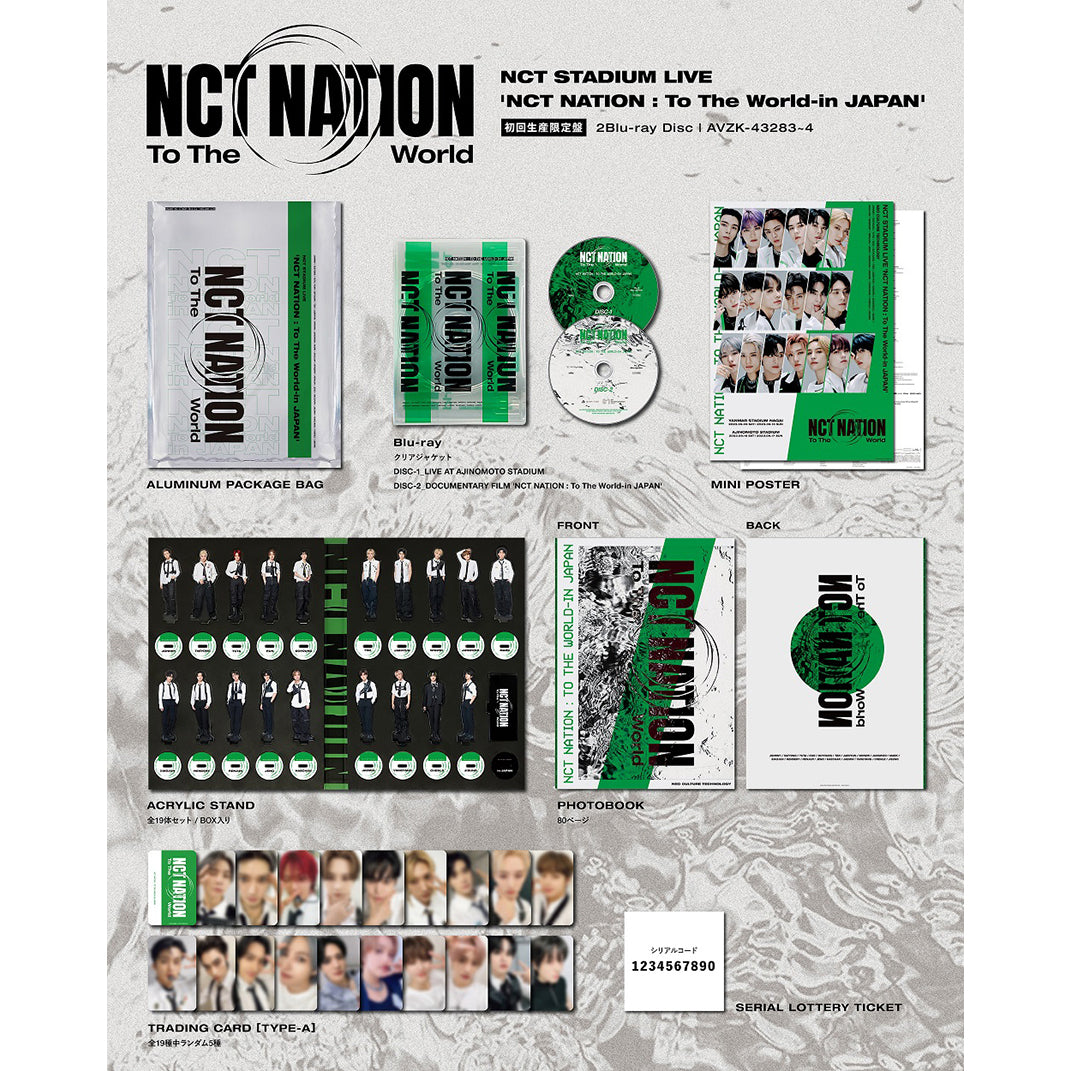 
                  
                    【初回生産限定盤】NCT STADIUM LIVE 'NCT NATION : To The World-in JAPAN'(2Blu-ray)
                  
                