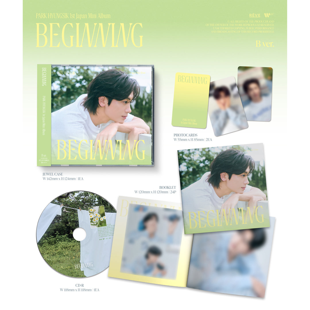 『PARK HYUNGSIK 1st Japan Mini Album [BEGINNING]』 (B ver.)(CD)