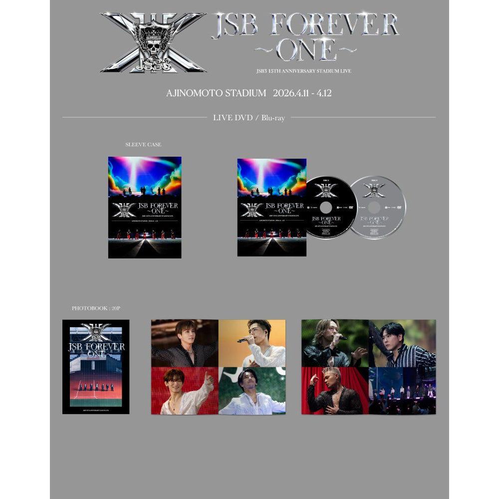 三代目 J SOUL BROTHERS 15TH ANNIVERSARY STADIUM LIVE "JSB FOREVER -ONE-"（2Blu-ray）