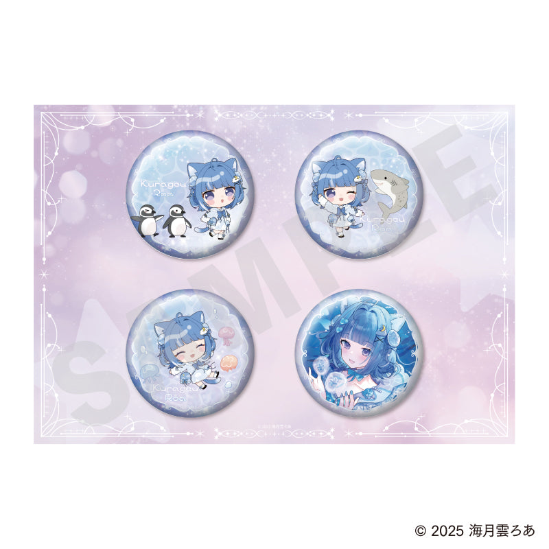 海月雲ろあ キラキラ缶バッジセット