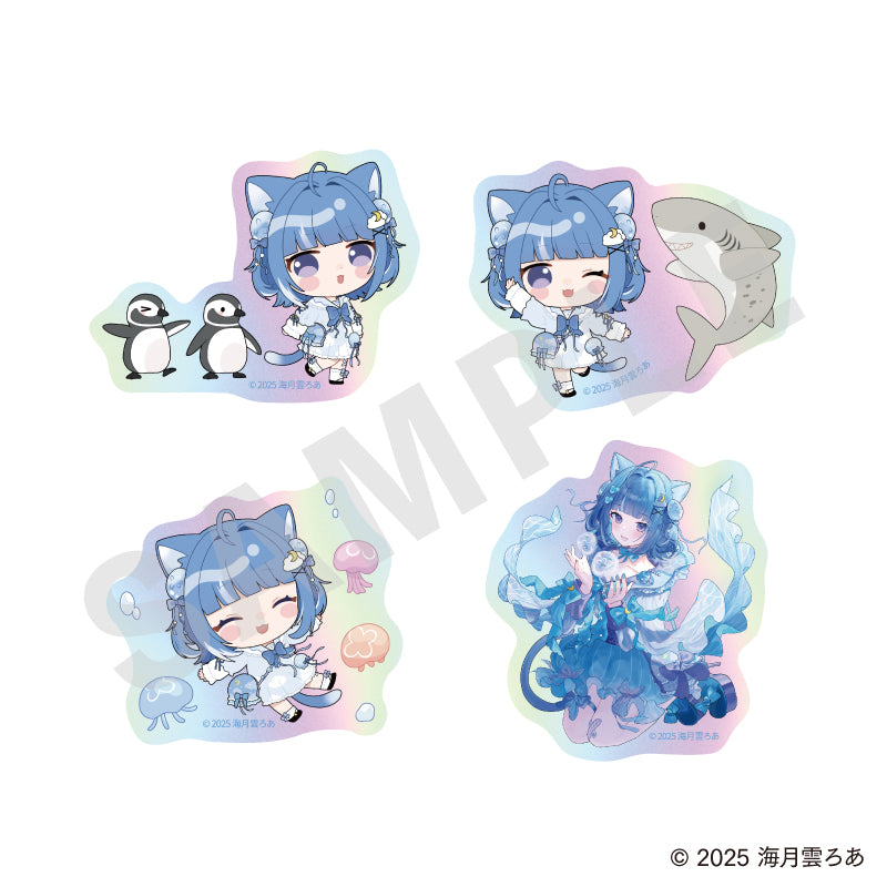 海月雲ろあ キラキラステッカーセット