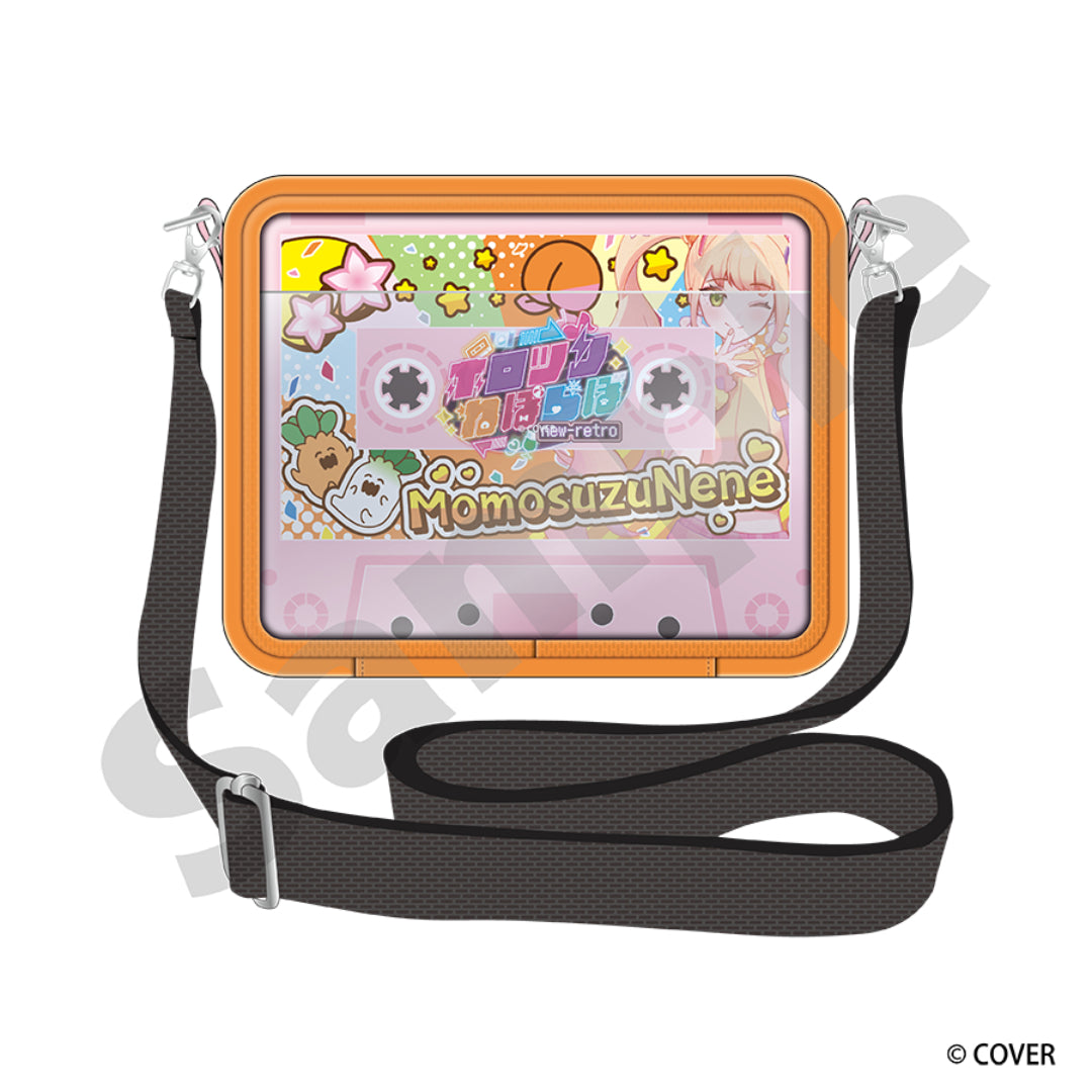 カセットテープ風ショルダークリアポーチ 桃鈴ねね