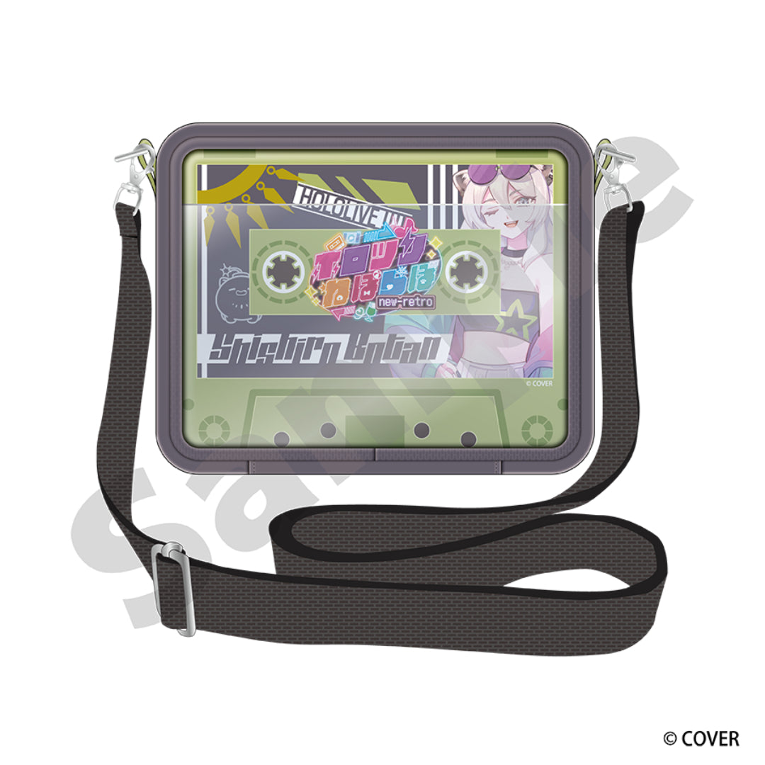 カセットテープ風ショルダークリアポーチ 獅白ぼたん